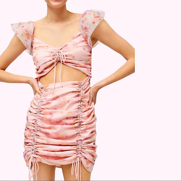 UO Contenta Brandy Mini Dress in Bubblegum Pink. Size Small. NWOT - Picture 3 of 10